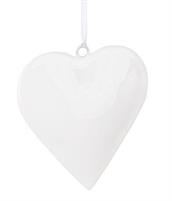 PENDAGLIO SHYLA CUORE BIANCO 10CM