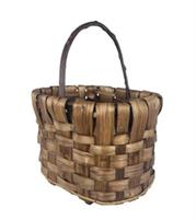 CESTA LEGNA OVALE SCURA CASTAGNO C/M 50X40H35