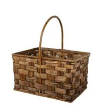 CESTA LEGNA RETT SCURA CASTAGNO C/M 50X34H28