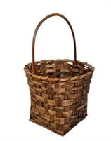 CESTA LEGNA TONDA SCURA CASTAGNO C/M D44H66