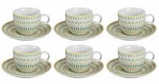 SET 6 TAZZA CAFFE' VENERE CON PIATTO