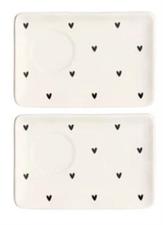 SET 2 PIATTO ESPRESSO SD TAPPEZZERIA CUORI