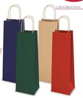 SACCHETTO REGALO CARTA X BOTTIGLIA 13X36X9CM