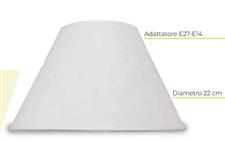 PARALUME TONDO 8X5X22X12 BIANCO