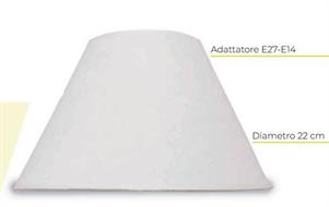 PARALUME TONDO 8X5X22X12 BIANCO