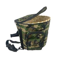 ZAINO GERLA MILITARE ART 4876 CON CESTA VIMINI