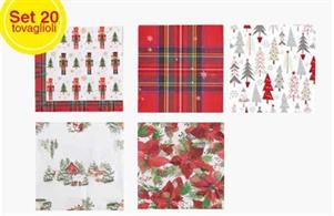 SET 30 TOVAGLIOLI NATALE 33CM