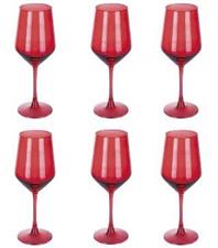 SET 6 CALICE ROSSO RUBINO 510ML
