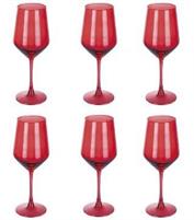SET 6 CALICI ROSSO RUBINO 510ML