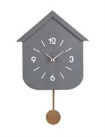 OROLOGIO PARETE CASETTA GRIGIO CON PENDOLO H37,5