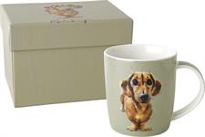 TAZZA MUG PORCELLANA 300ML CANE SCATOLA REGALO