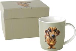 TAZZA MUG PORCELLANA 300ML CANE SCATOLA REGALO
