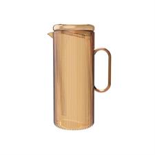 CARAFFA BROCCA CON COPERCHIO VETRO 1,2LT AMBRA