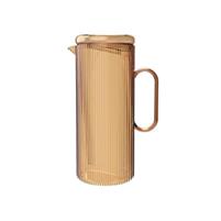 CARAFFA BROCCA CON COPERCHIO VETRO 1,2LT AMBRA