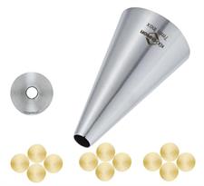 BOCCHETTA INOX FORO TONDO 7MM D.3XH.4,8CM