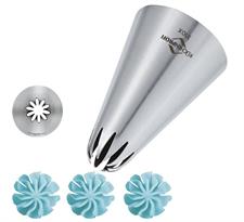 BOCCHETTA INOX A FIORE DIRETTO 144MM D.3XH.4,2CM