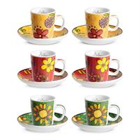 SET 6 TAZZA CAFFE' BELLAMORE 100ML