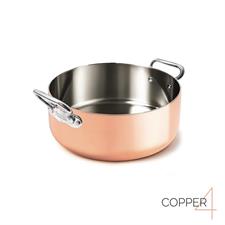 CASSERUOLA BASSA RAME COPPER4 INDUZIONE 24CM