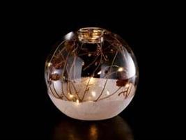 SFERA VETRO 12LED 15CM