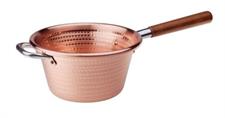 PAIOLO MANICO LUNGO RAME MARTELLATO 26 CM