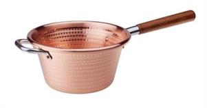 PAIOLO MANICO LUNGO RAME MARTELLATO 26 CM
