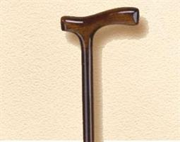 BASTONE DONNA IMPUGNATURA A T MARRONE