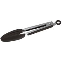 MOLLA PINZA A FOGLIA SILICONE NERO 23CM