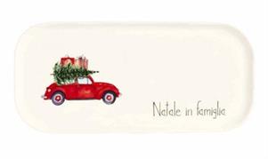 PIATTO RETTANGOLARE 31X15 NATALE IN FAMIGLIA
