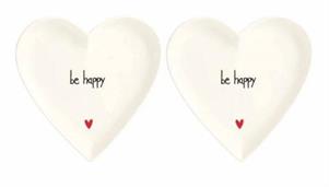 SET 2 PIATTO CUORE 12CM BE HAPPY