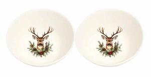 SET 2 PIATTO FONDO CERVO NATALIZIO