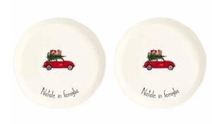 SET 2 PIATTO PIANO NATALE IN FAMIGLIA