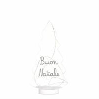 ALBERO LED BUON NATALE 12X18