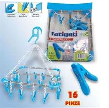 STENDINO BUCATO ACCAIO 16 PINZE