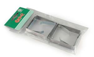 CONFEZIONE 4 FERMATOVAGLIE INOX PICCOLI ART 0272