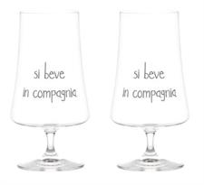 SET 2 CALICE BIRRA SD SI BEVE IN COMPAGNIA 55CL