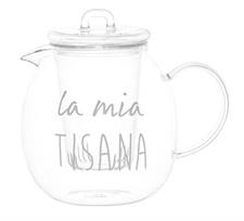 TEIERA VETRO CON FILTRO SD 600ML LA MIA TISANA