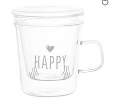 TISANIERA VETRO SD 400ML HAPPY