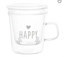 TISANIERA VETRO SD 400ML HAPPY