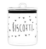 BARATTOLO BISCOTTI SD 15CM CUORI NERI