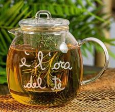 TEIERA VETRO CON FILTRO SD 600ML L'ORA DEL TE'