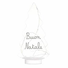 ALBERO LED BUON NATALE 15X28