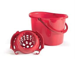 SECCHIO MOCIO CON STRIZZ PERFETTO 15LT ROSSO