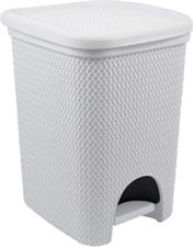 PATTUMIERA PEDALE INTRECCI 18LT BIANCA