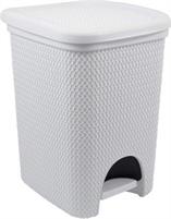 PATTUMIERA PEDALE INTRECCI 18LT BIANCA