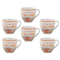 SET 6 TAZZA CAFFE' S/P MONDELLO