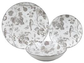 SERVIZIO TAVOLA 18PZ COTTAGE CREMA