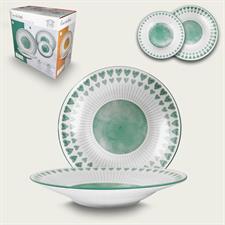 SERVIZIO PIATTI TAVOLA 12PZ CUORICINI TIFFANY