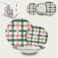 SERVIZIO TAVOLA 18PZ TOVAGLIATO VERDE