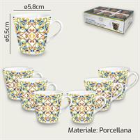 SET 6 TAZZA CAFFE' S/P MARRAKECH