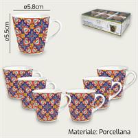 SET 6 TAZZA CAFFE' S/P SAKURA